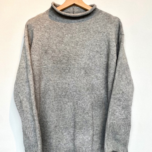 Anthropologie Light Grey Saskia Knit Sweater - Picture 3 of 5